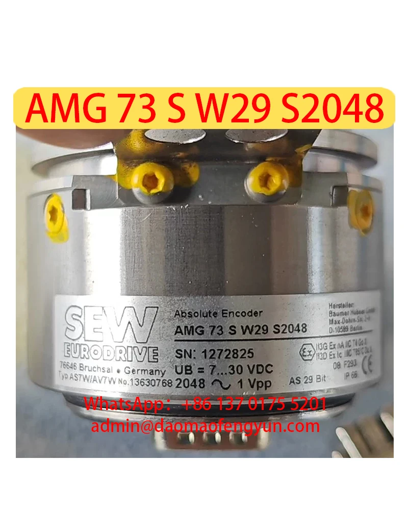 

AMG 73 S W29 S2048 Б/у 136307668 Энкодер, протестирован нормально, быстрая доставка