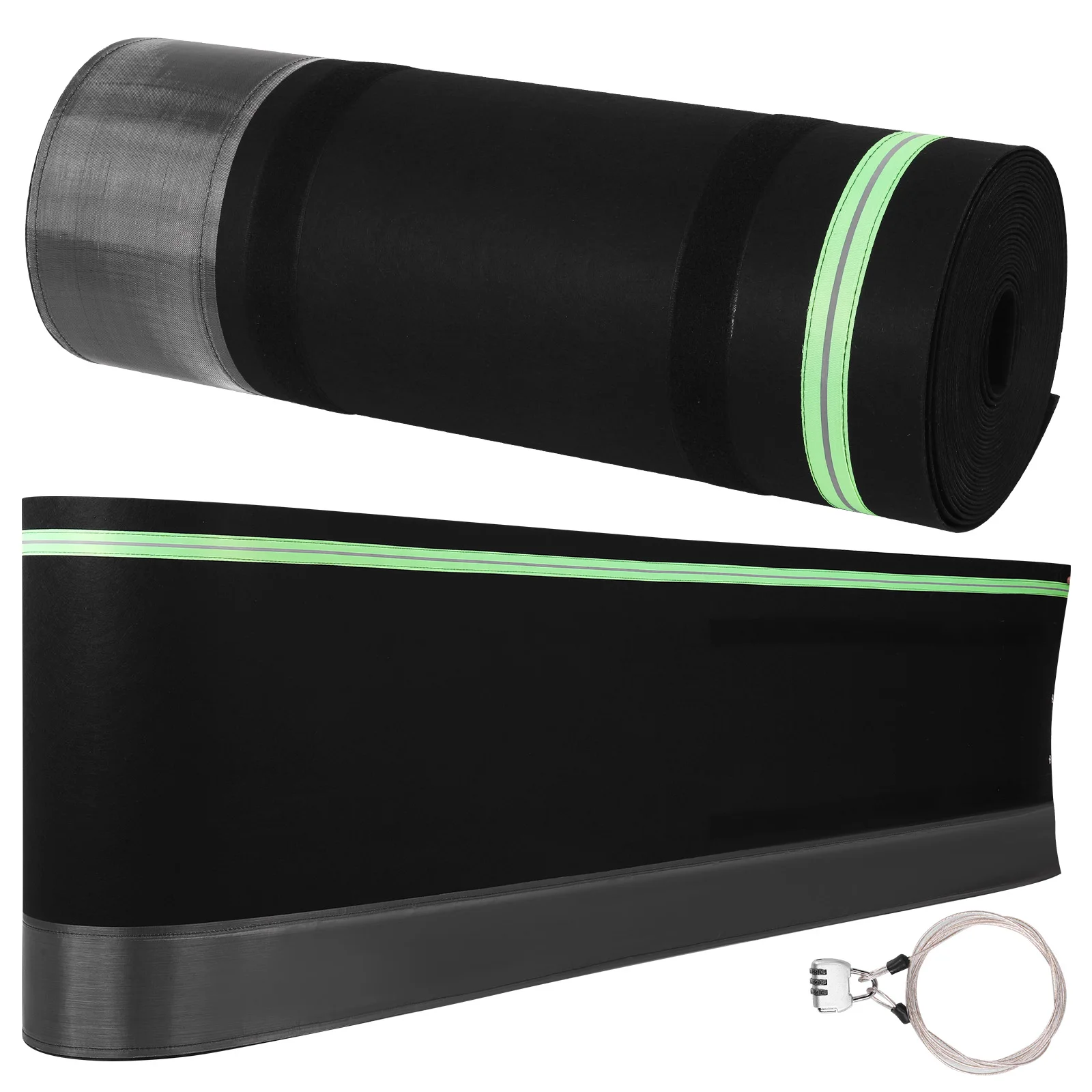 

Insulated Camper Skirt with Tightly Metal Plates Underpinning Cover Waterproof Windproof Trailer Skirts for Mobile Home Exterior