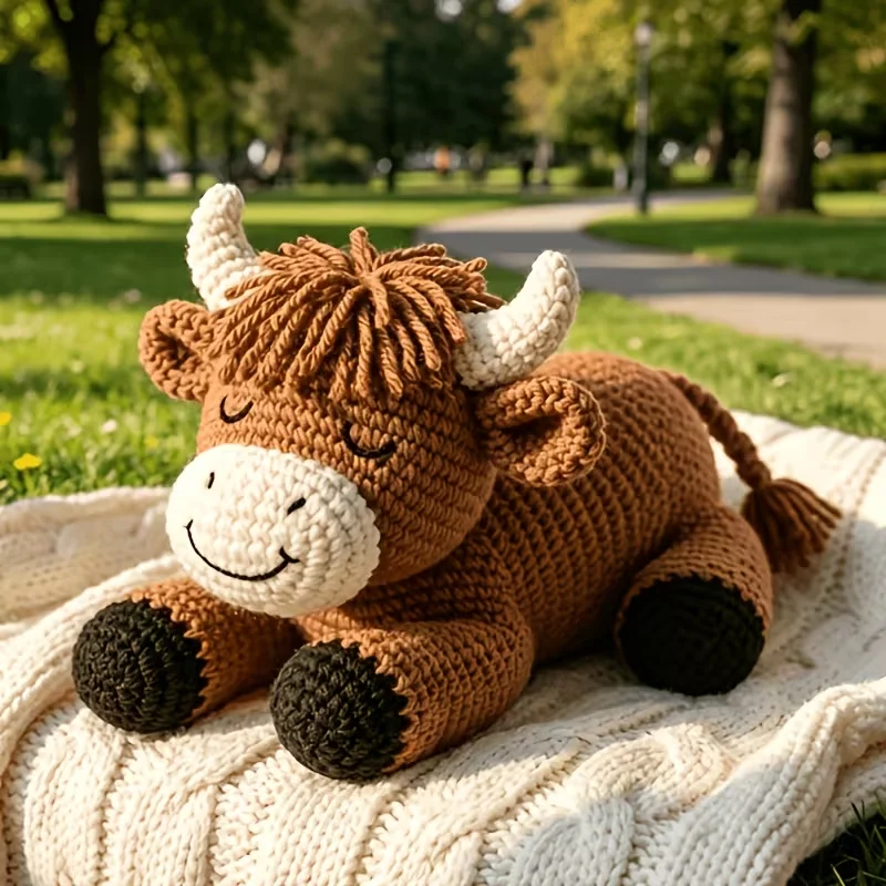 Jolly Highland Heifer Crochet Kit for Adults 1