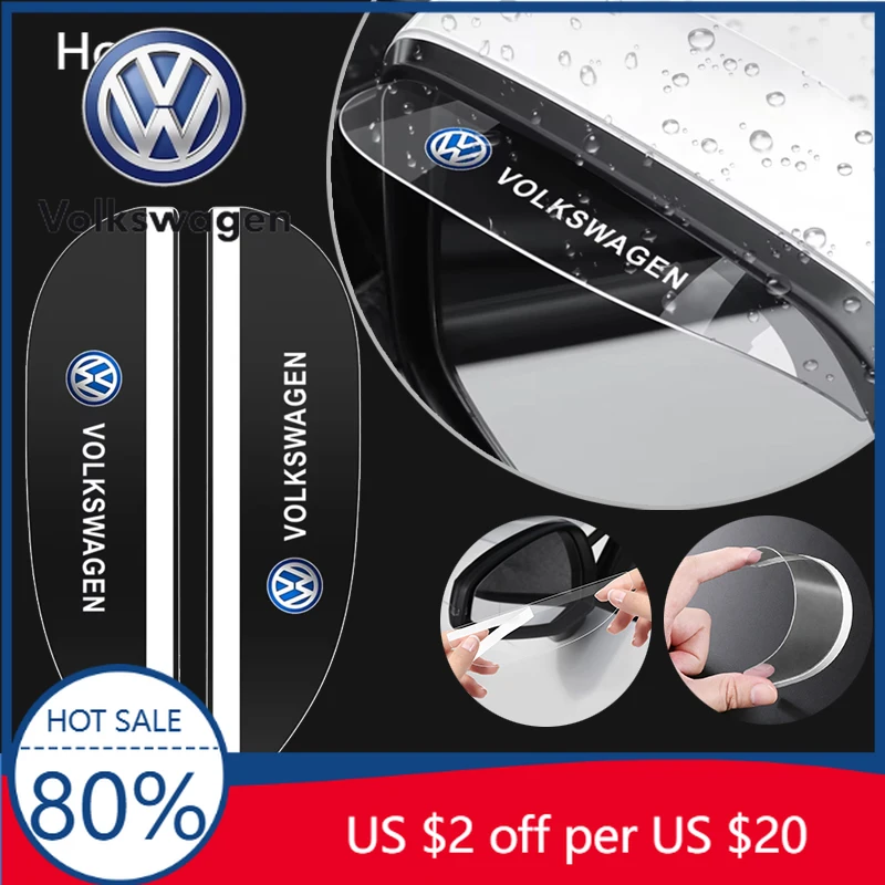 

Колпачки стержней клапанов, автомобильное зеркало заднего вида, защита от дождя, защита от дождя, автомобильное зеркало заднего вида, солнцезащитный козырек для Volkswagen VW Polo Tigu