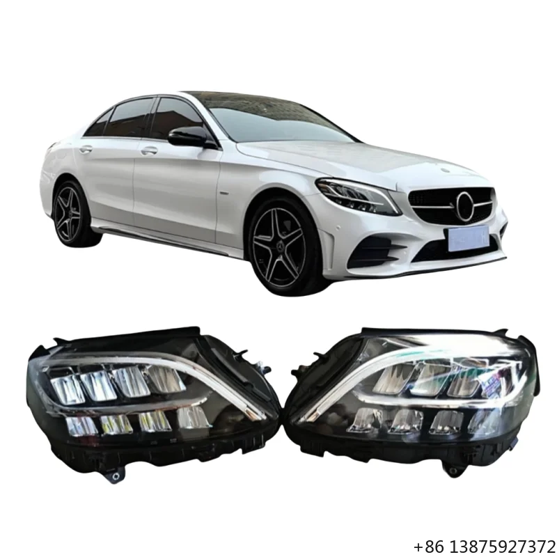 

Высококачественные оригинальные автомобильные фары 12В 60Вт 6000 люмен для Mercedes-Benz C-класса W205, оптовая продажа, блок фар 6000K