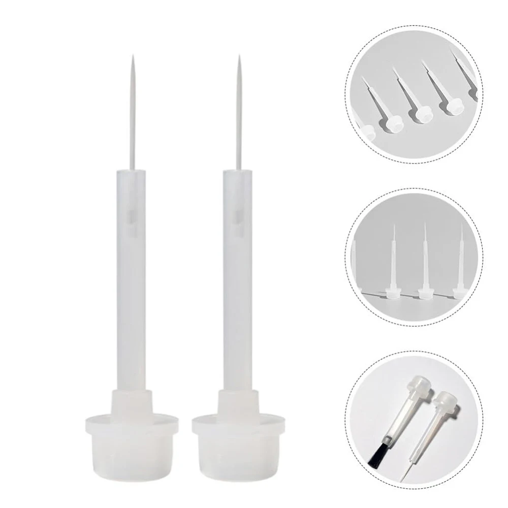 20pcs Nail Gel Replacement Brush Drawing Details Nail Art Liquid Gel Brush Nail Polish Pen Head Applicator Nail Brushes DIY