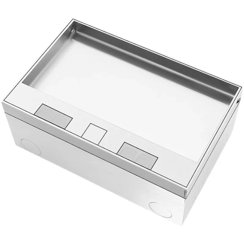 Imagem -04 - Tomadas Ocultas para Assoalho de Mármore Embutidas Europeias Aço Inox 304 Embutidas eu fr un us Usb 130 mm x 200 mm