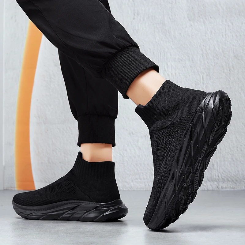 

Men's Breathable Mesh Casual Sneakers Fashion Sport Running Shoes Slip-On Tennis Loafers Ankle Boots for Women