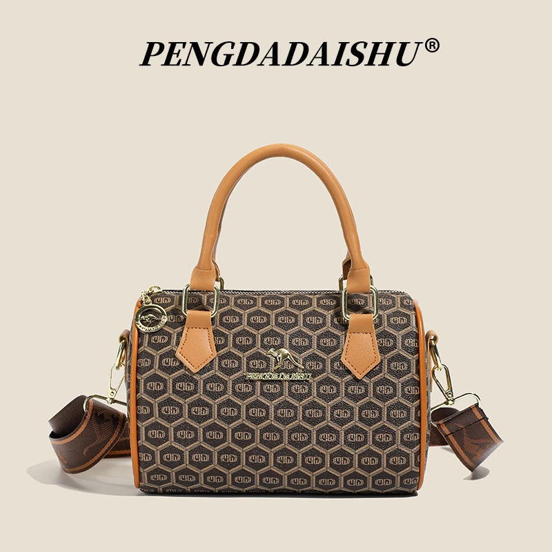 

Сумка на одно плечо, европейская и американская винтажная сумка-мессенджер с принтом, модная сумка-подушка, стильная сумка