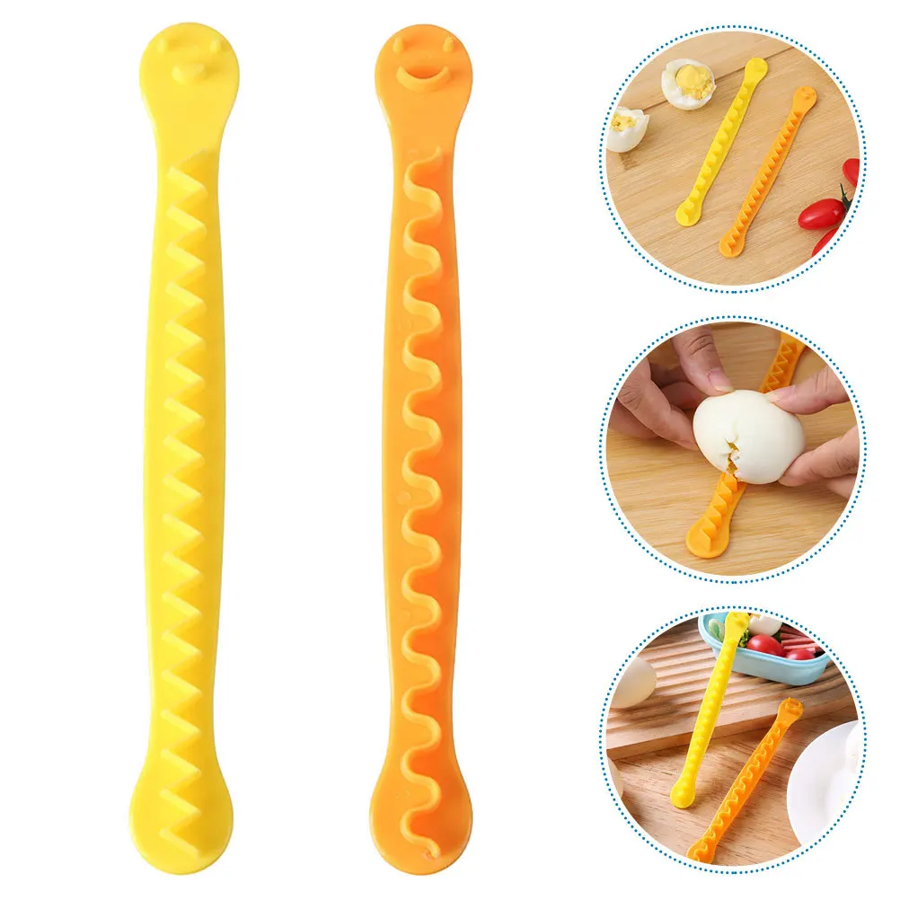 

2Pcs Egg Cutting Tool Multi-Shape Kitchen Cutter Boiled Egg Slicer Home Kitchen Cutting Equipment Safe