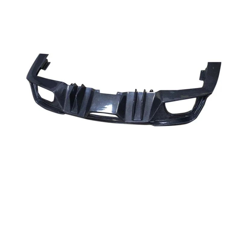 Carbon Fiber Rear Tail Lip Diffuser Spoiler for Mustang 2018 2019 2020 2021 2022 Rear Bumper Guard 4 Outlet Car Styling