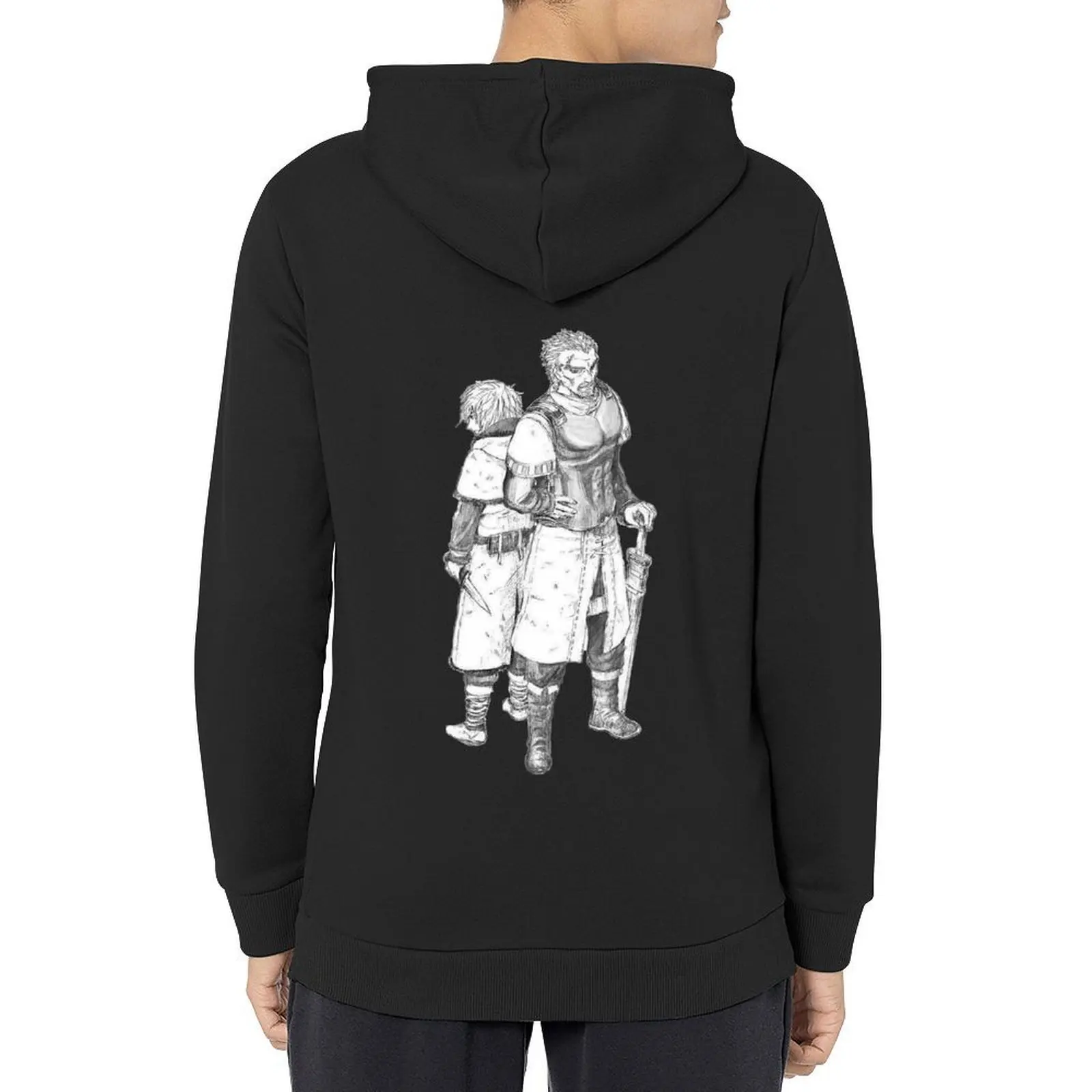 

Vinland Saga - Thorfinn and Askeladd back to back. Hoodie men's clothes men's sweat-shirt anime clothes man hoodie