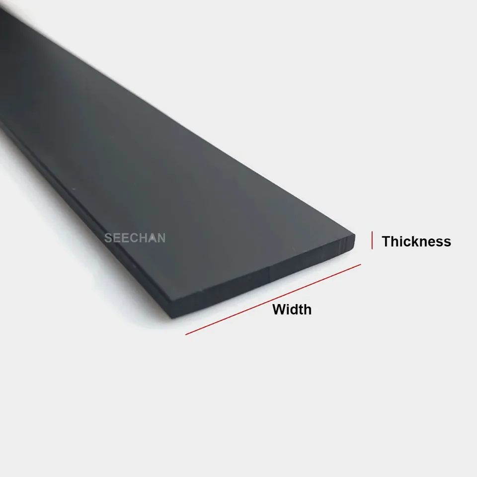 Produktbild von 5 Meter Schwarzer NBR-Dichtungsstreifen – Quadratischer Nitrilkautschuk, ölbeständig, 12x12mm, Für Türen, Fenster & Boote