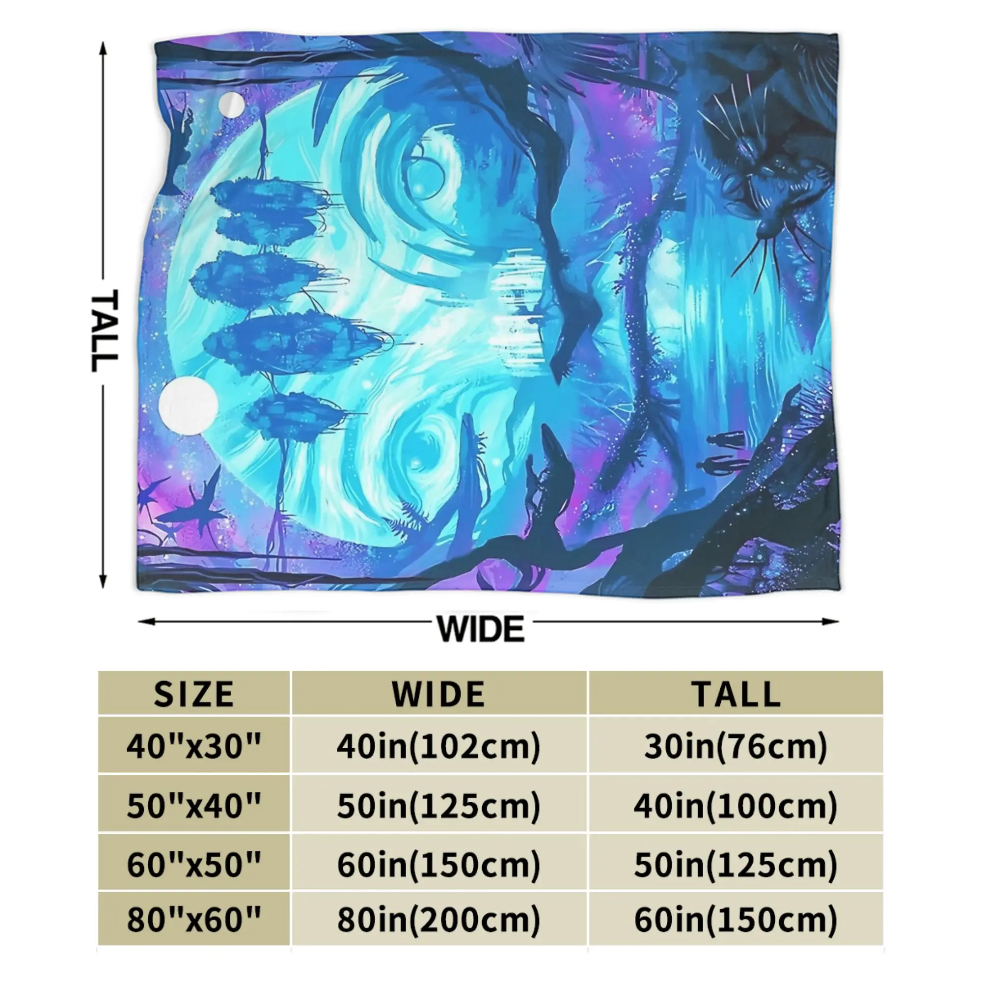 Avatars I See Your Soul Blankets Coral Fleece Plush Summer   Multifunction Warm Throw Blanket for Sofa Couch Rug Piece view 5