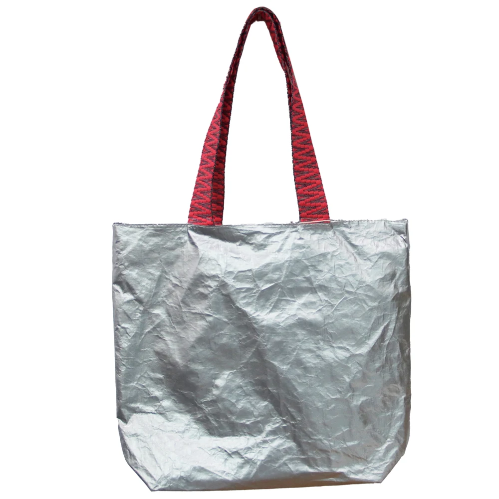 

Lightweight Dupont Paper Shopping Tote Bag Large Capacity Shoulder Tote Bag Woman Eco-Friendly Commuter Handbag