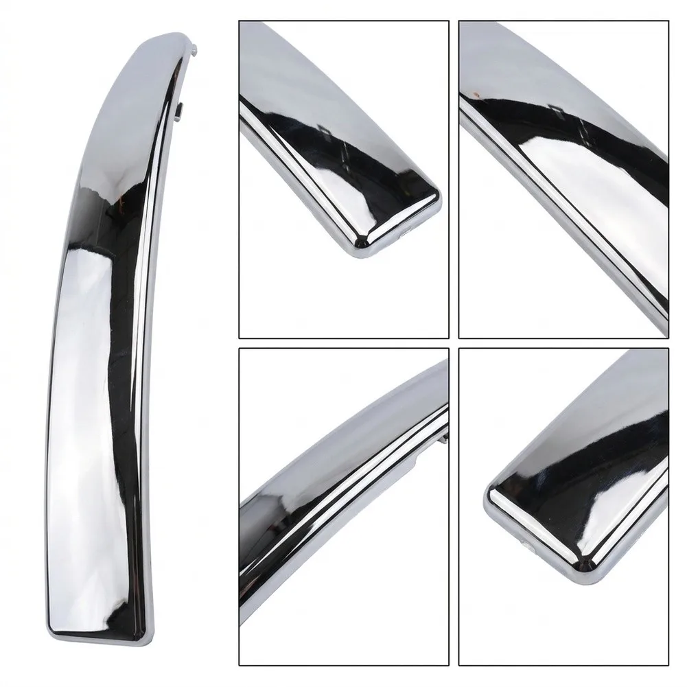 2Pcs Front Bumper Moulding Lower Trim Cover Chrome Silver Fit For Fiat 500 2007-2015 735511640,735511639,735455057,735455056