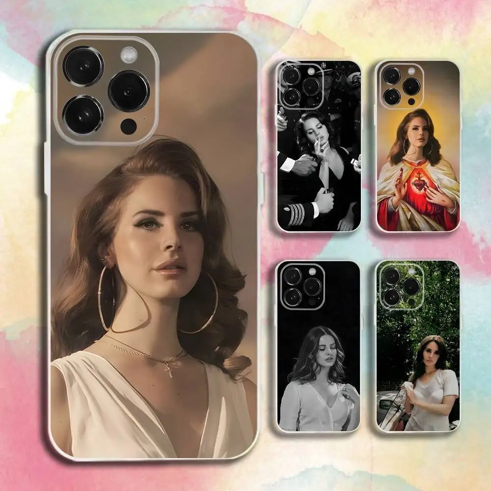 

Singer L-Lana Del R-Rey Phone Case For iPhone 16,15,14,13,12,11 Plus,Pro,Max,XR,XS,Plus,E,SE4,Mini Transparent Cover