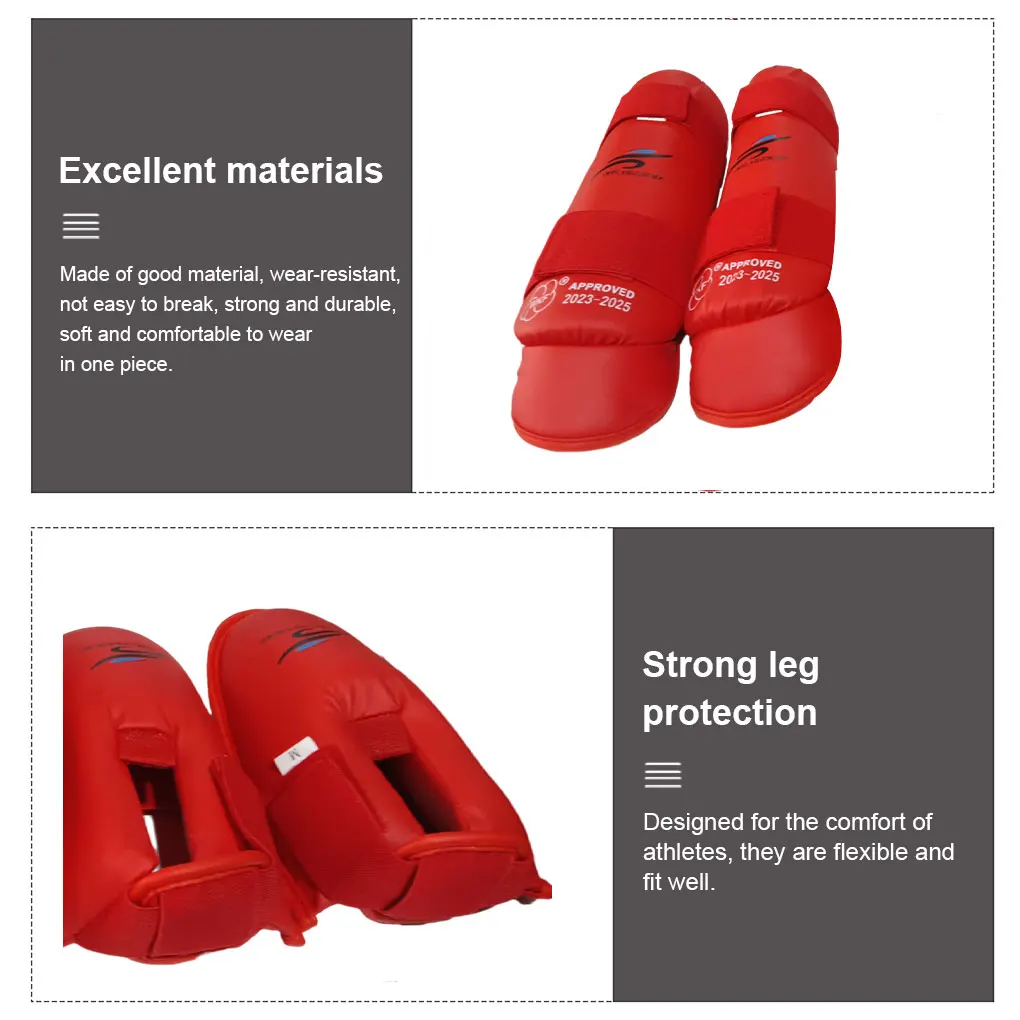 Strike Shin Guards with Adhesive Tape Sponge Skin Friendly Wear-resistant Breathable Leg Protector Shins Kick Gear