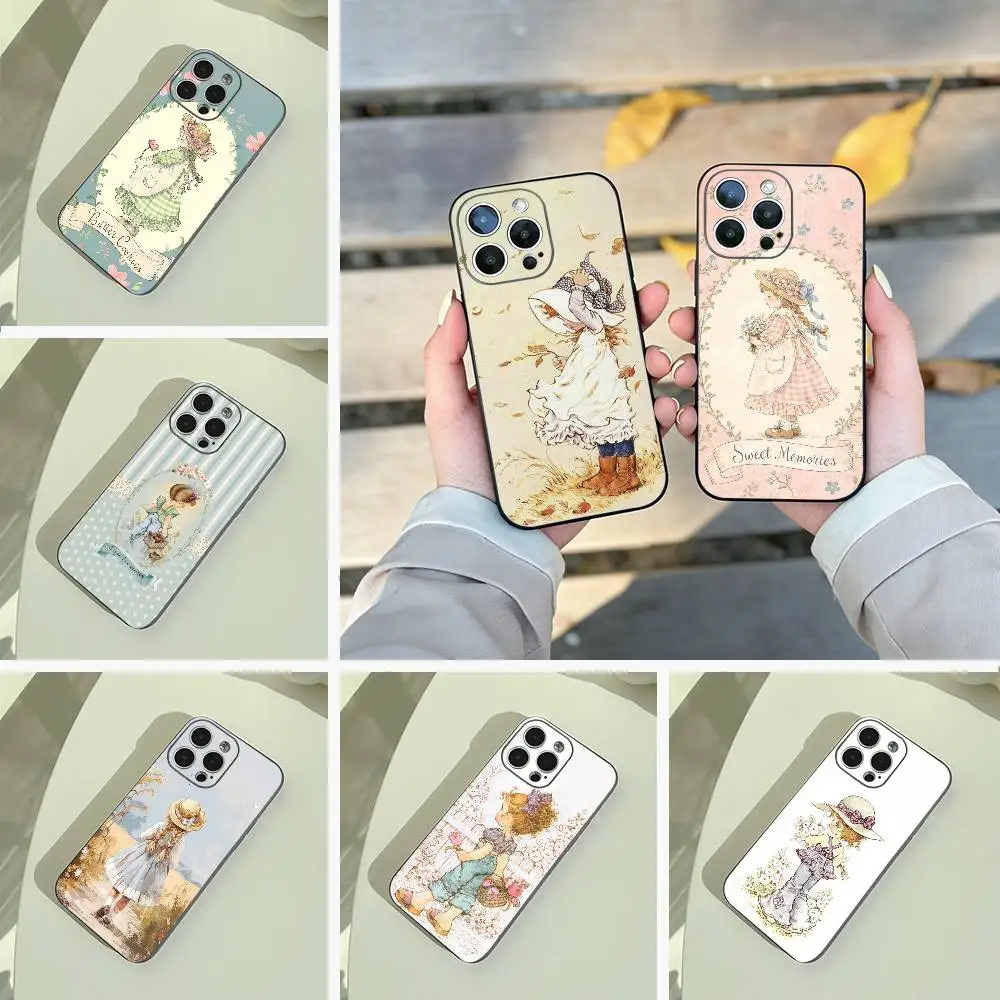 

Sarah K-Kay Girl Colorful Phone Case For iPhone 17,16,15,14,13,12,11 Pro Max,16Plus,XS Soft Black Cover