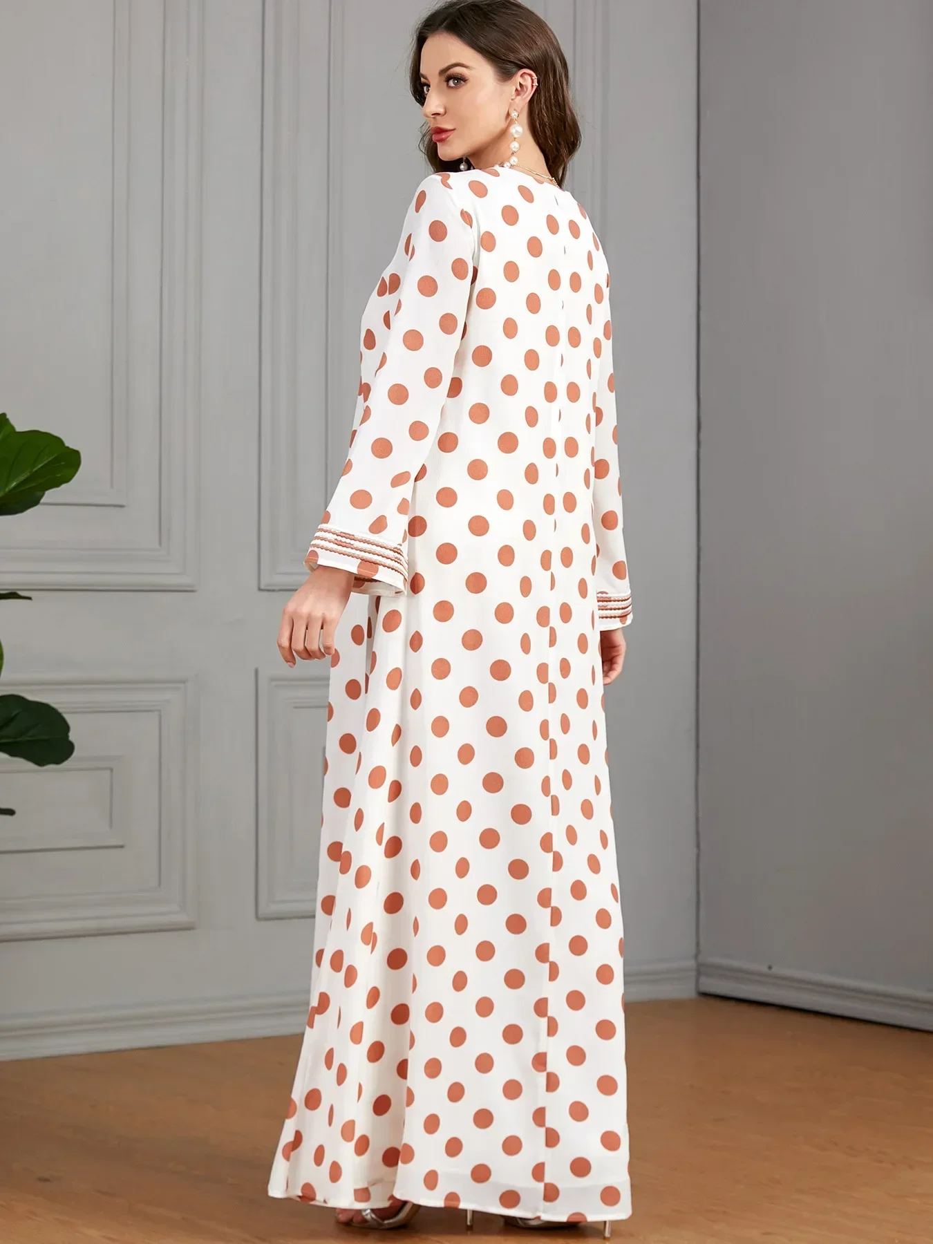 

Дубай шифон Абая мусульманское женское платье макси с вышивкой Ид Рамадан кафтан Турция арабские халаты исламская одежда мусульманское платье