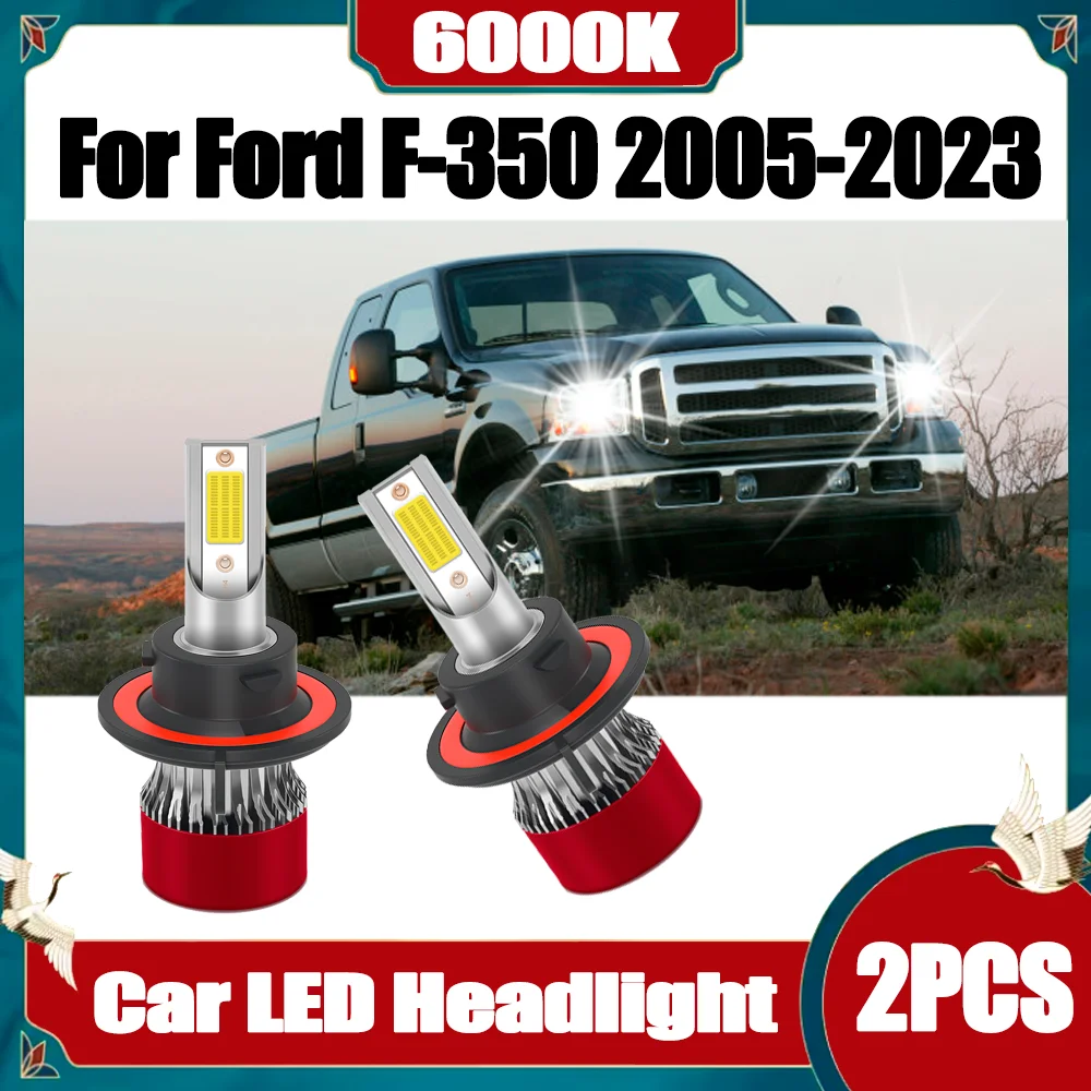 

2PCS 6000K Super White Turbo Auto Headlamps Car LED Headlights Canbus No error 150W 30000LM 12V 24V For Ford F-350 2005-2023