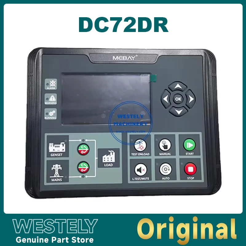 

Original DC72DR Generator Set Controller for Diesel Gasoline Gas Genset Parameters Monitoring With 4.3" LCD Screen Display