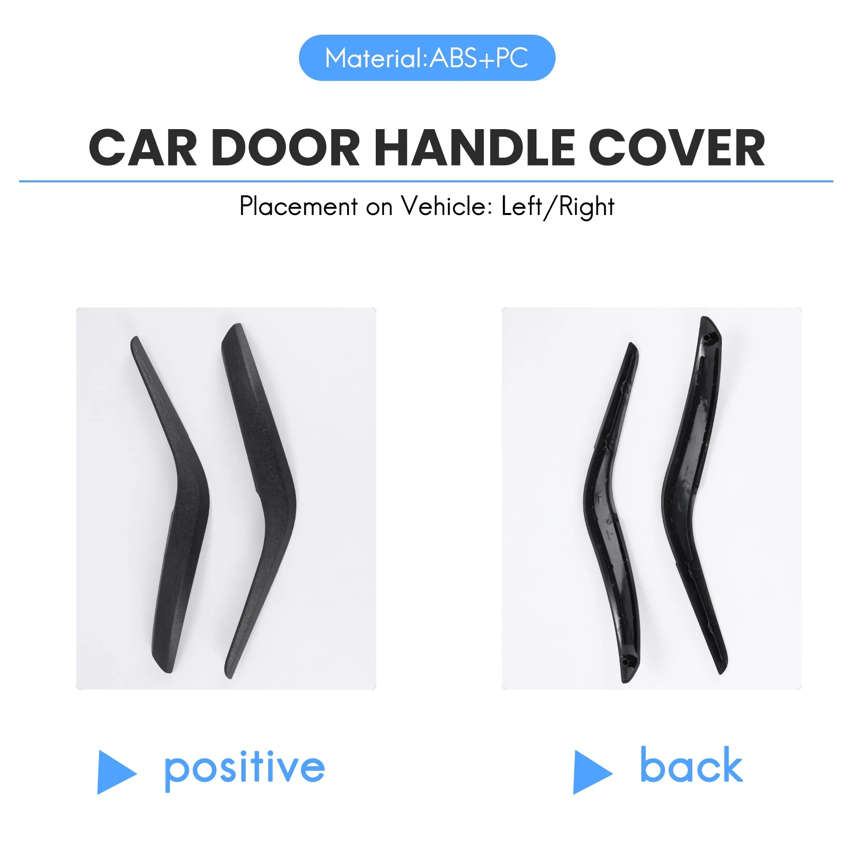 Auto links/rechts innere Türgriff abdeckung für BMW x1 e84 2014-2017 schwarz