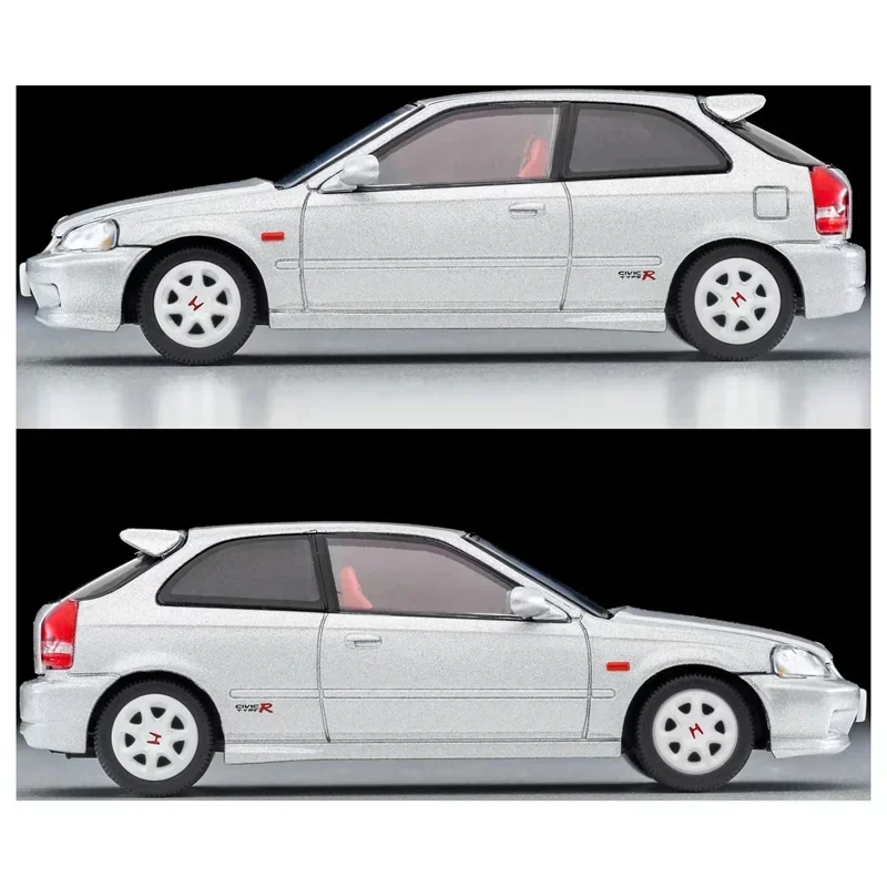 Takara Tomie Tomytec Tomica 1/64 TLV-N165d Honda Civic Type R Ek9 Zilveren Legering Speelgoed Motor Diecast Metalen Model Cadeau