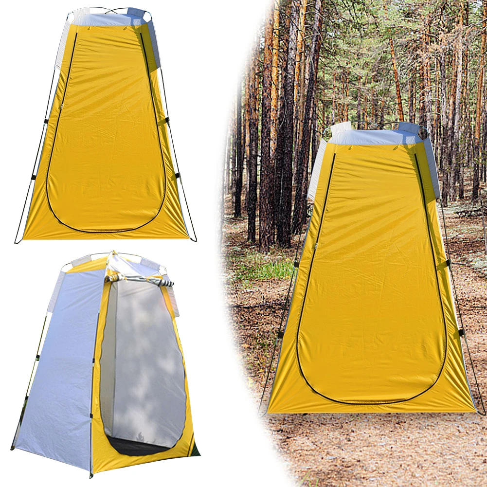 Changing Room Shelter Tent UV Protection Camping Mobile Toilet Tear-Resistant Beach Shower Toilet Tent for Outdoor Camping