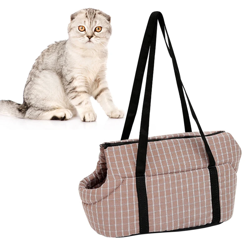 Pet Carriers Portable Breathable Bag Small Pets Cat Dog Carrier Bags Outdoor Travel Pets Handbag With Locking Safety Zipper Bag