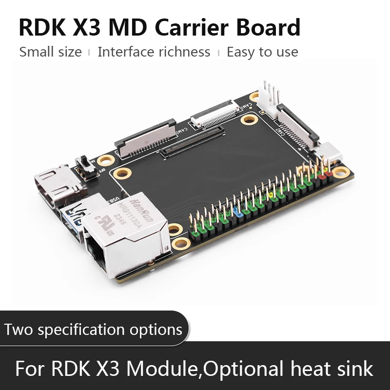 

RDK X3 MD Carrier Board Hyper IO C13, C12 Mini 1.5 GHz 4k60fps 5 Tops Expension Board for RDK X3 Module