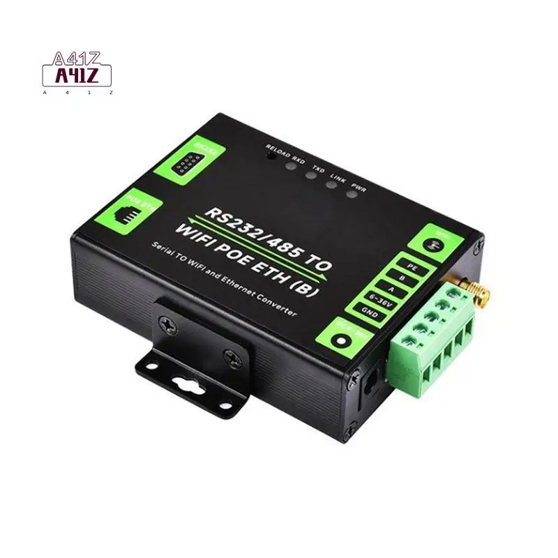 A41Z-Industrial Grade Serial Server RS232/485 To Wifi And Ethernet Modbus Gateway, MQTT Gateway