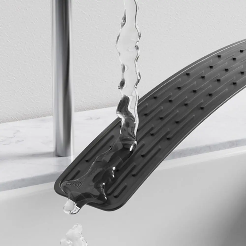 Washable Long Non-slip Mat Multifunctional Bundle Design Silicone Drain Pad Sink Water Prevent Dish Drying Pads
