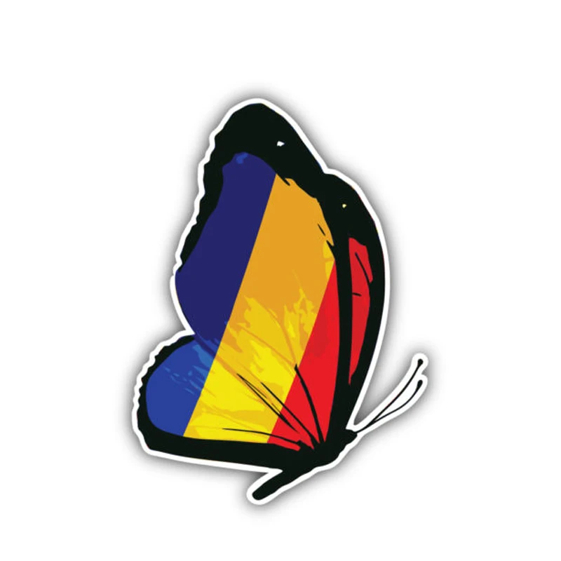 

LYKX Funny Romania Flag Butterfly Windows Car Sticker Automobiles Motorcycles Exterior Accessories Vinyl Decals,13CM*9.5CM