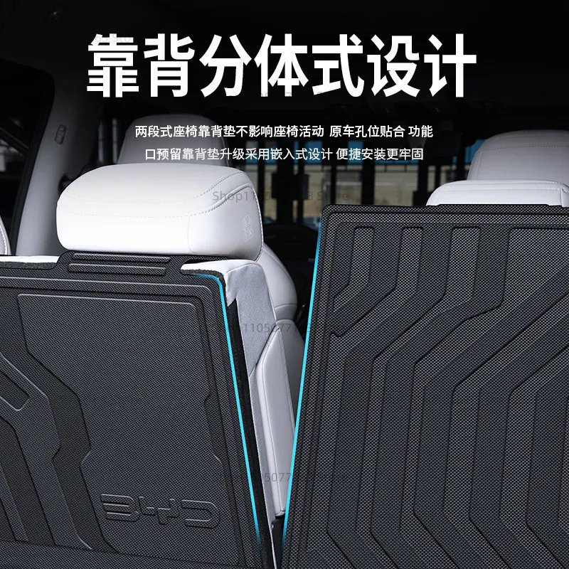 For BYD ATTO 2 Yuan UP 2024 2025 2026 Custom Fit Car Trunk Mat All Season Black Cargo Mat 3D Shaped Laser Measured Trunk Liners