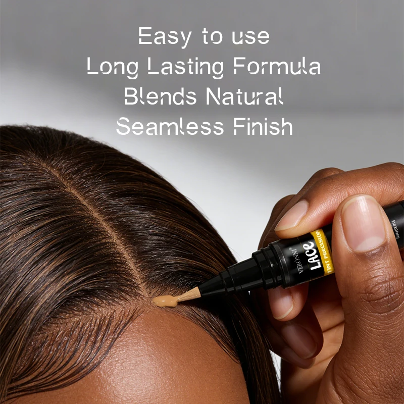 

Ручка-карандаш для точной прокраски кружевных париков - точное окрашивание, ручка для точной прокраски кружева, естественная бесшовная линия роста волос для безупречного парика