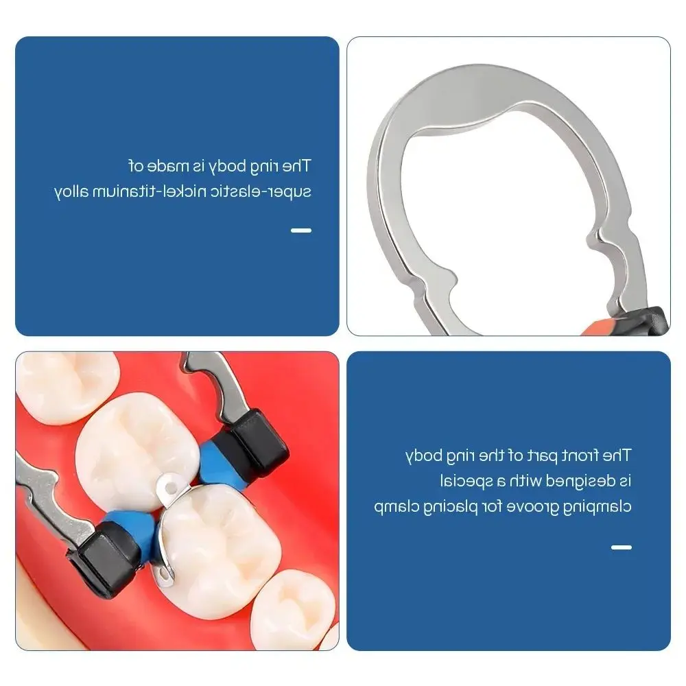 

Dental Sectional Matrix System Set - Matrices, Clip Rings, Bands & Wedges for Composite Fillings (Plastic/Steel)