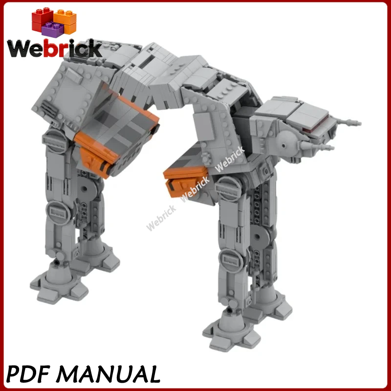 

Collapsible AT Combat Walker MOC Bricks Set Foldable Battle Robot Model Educational Assembly Hobby Toy