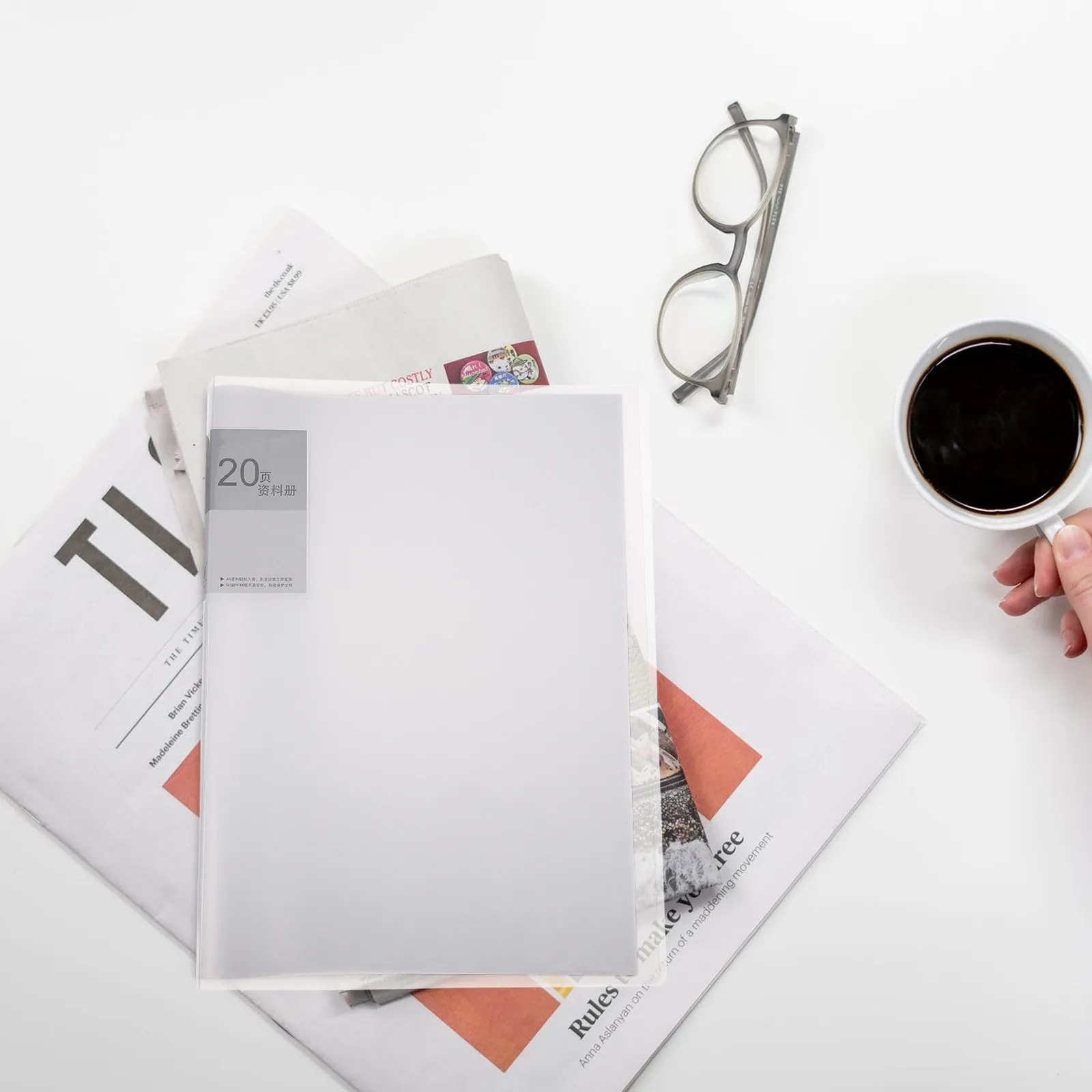 

Пластиковая папка-органайзер на 20 отделений формата А4 для документов, чеков, карт, купонов, билетов, портативная, легкая