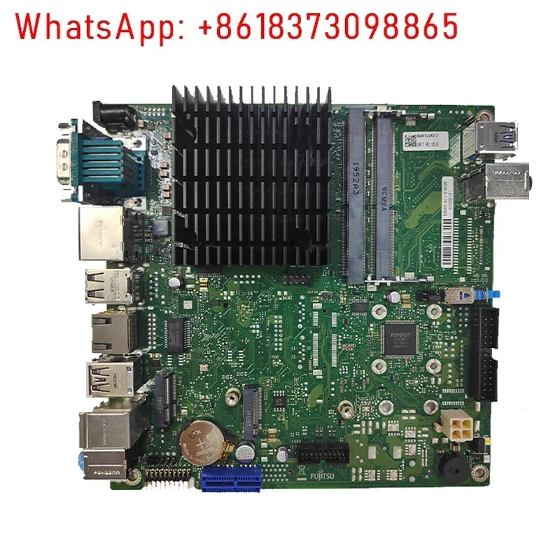 Mini set quad-core J5005 J4105CPU industrial control soft routing low power consumption Gigabit 17 * 17 main board