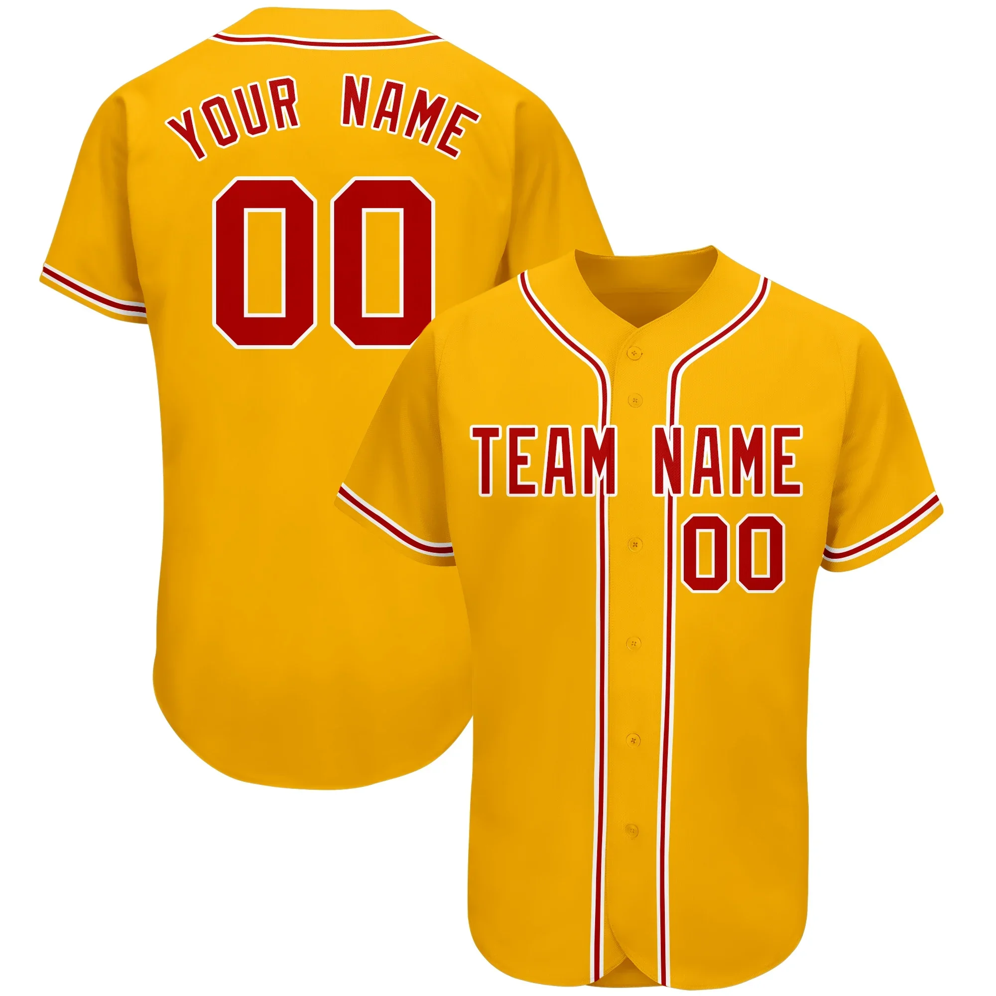 Custom Baseball Jersey Personalized Printing Team Name and Numbers Make Your Own Athletic Quick-dry Softball Uniforms for Men