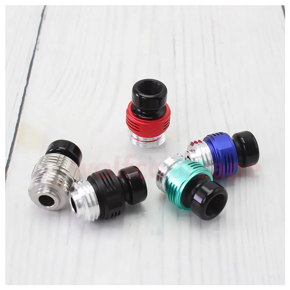 HOT Authentic ETU Flash Nut Drip Tip for sxk BB / Billet / Boro AIO Box Mod 316 Stainless Steel + POM