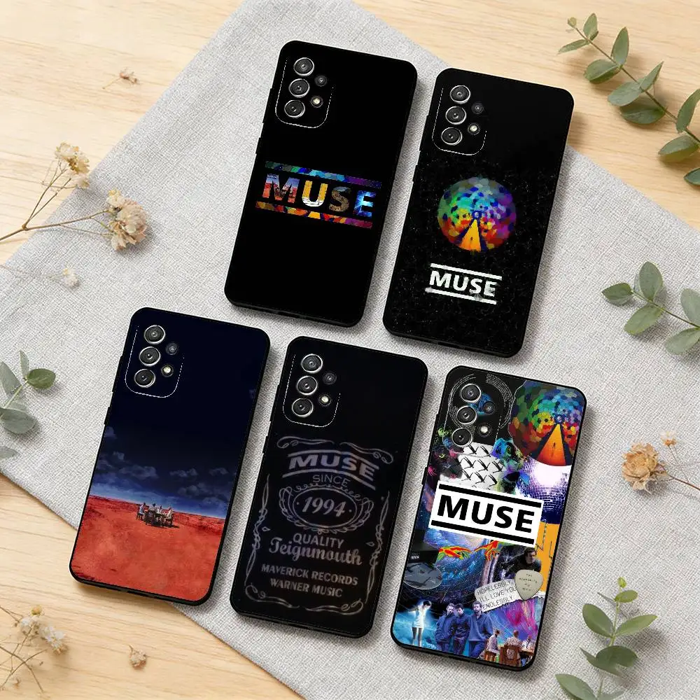 

M-Muse Phone Case For Samsung S26,S25,S24,S21,S22,S23,S30,Ultra,S20,Plus,Soft Black Shell