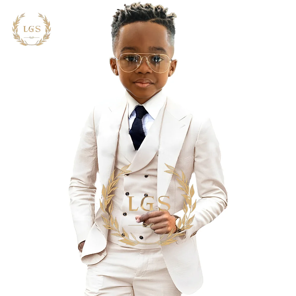 Boys 2~16 years old blazer, trousers and vest 3-piece tuxedo wedding party event children's custom suit suit