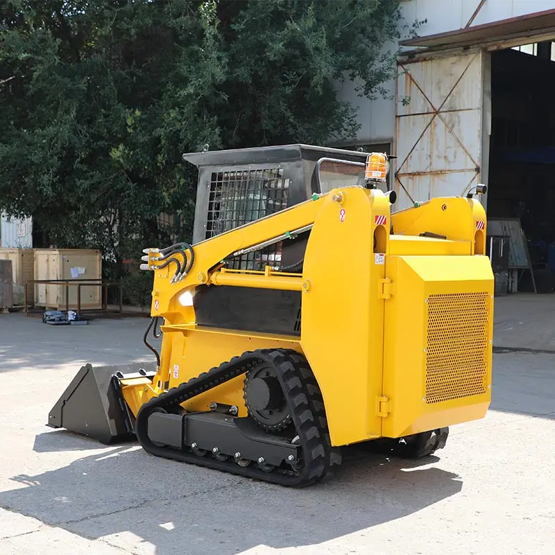 CE Certified Mini Skid Steer Loader 1 Ton with Hydraulic Mini Ride Sliding Quick Attach for Versatile Use Mini Skid Steer Loader