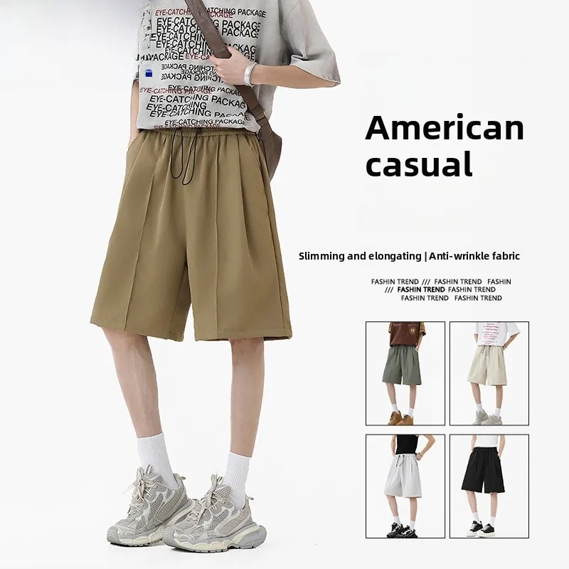 

Wassup Nuraya Youth Casual Sports orts Straight Leg Qui Dry Outdoor Fitn Leisure Teenage Boys Summer Five-Quarter Pants