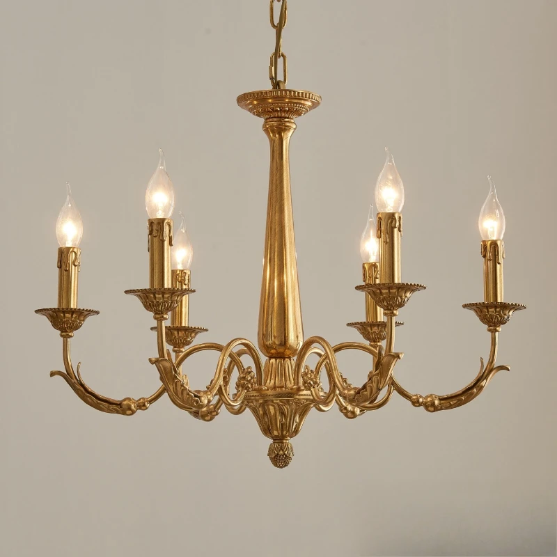 

All copper light French chandelier, simple chandelier American style