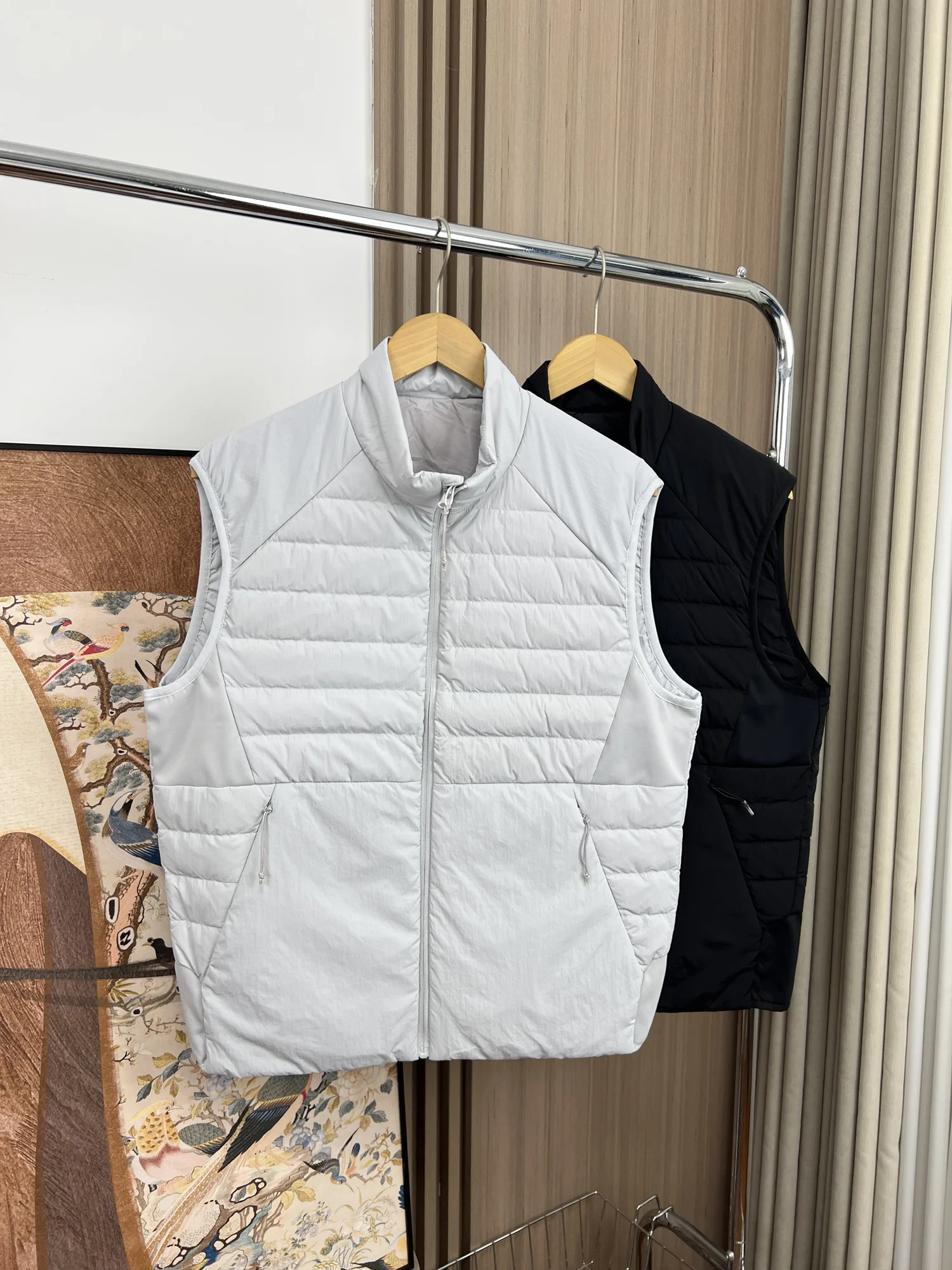 

Мужской легкий функциональный жилет с воротником-стойкой для активного отдыха, ветрозащитный, водонепроницаемый, осенне-зимний, модный, повседневный, на молнии