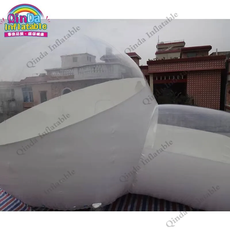 خيمة يورت قابلة للنفخ بفقاعات نفق واحدة 6*2 متر، خيمة فقاعية شفافة قابلة للنفخ لحدث الحفلات #1