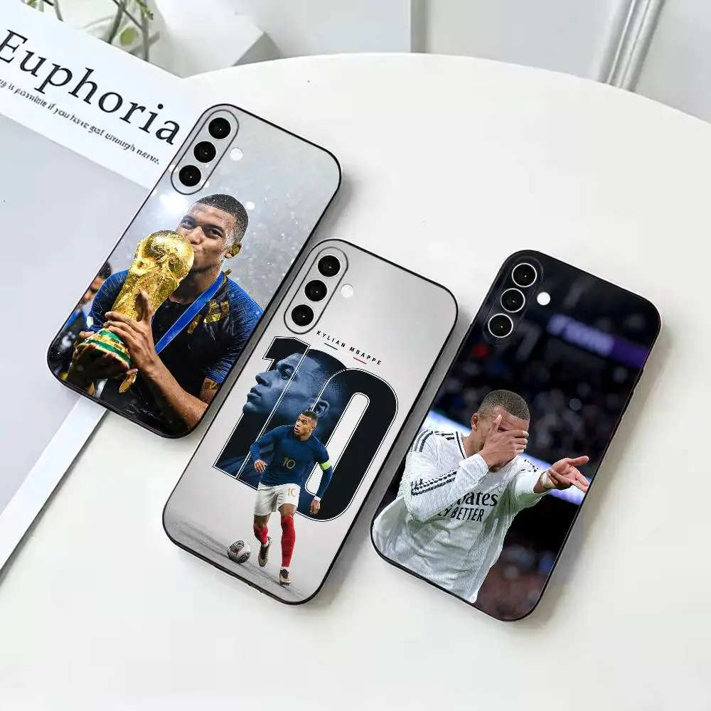 Football K-Kylian M-Mbappe  Black Soft Silicone Phone Case For Samsung Galaxy A73 72 71 70 53 52 51