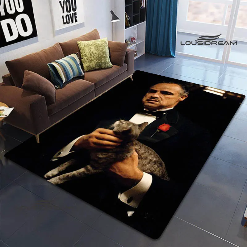 The Godfather retro Print Carpet carpets for living room rugs for bedroom Non -slip carpet kitchen mat birthday gift