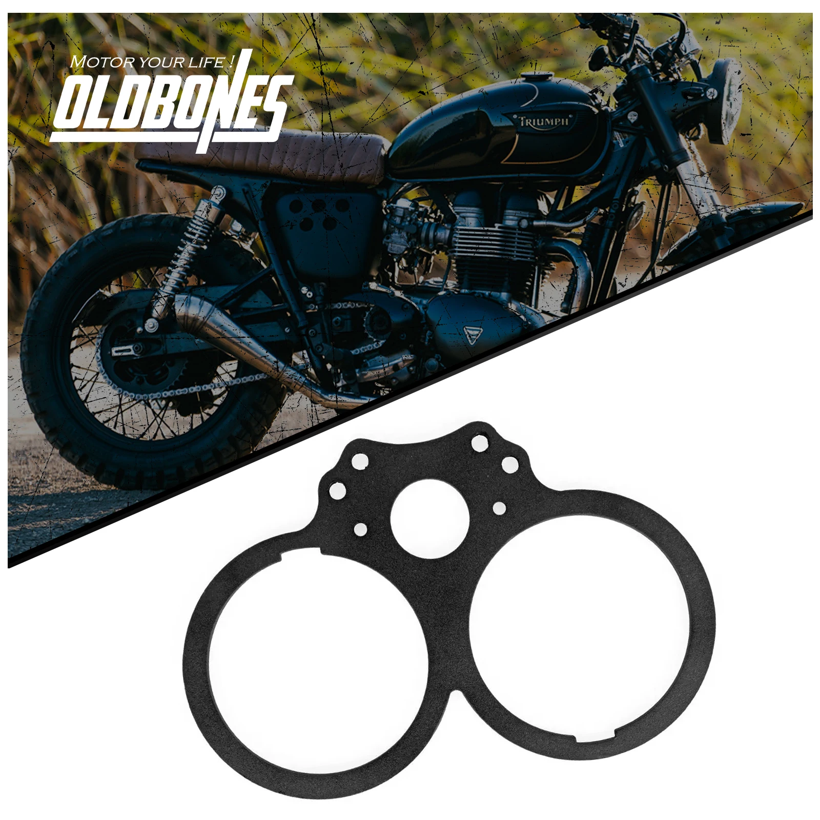 Dash Gauge Clock Bracket Pressure Gauge Mounting Bracket Motorcycle Aluminum For Triumph Bonneville T100/Se/Scrambler/Throuxton