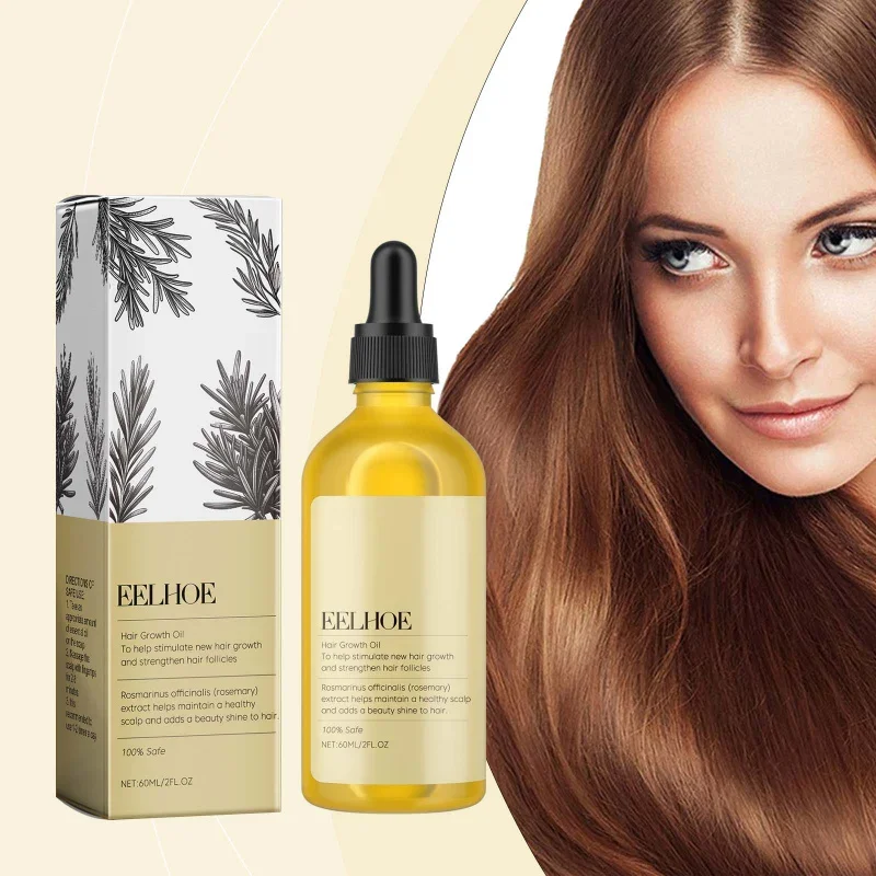 

Rosemary Hair Oil - Nourishes Scalp, Reduces Frizz & Adds Shine for Soft Silky Hair with Natural Plant Extracts