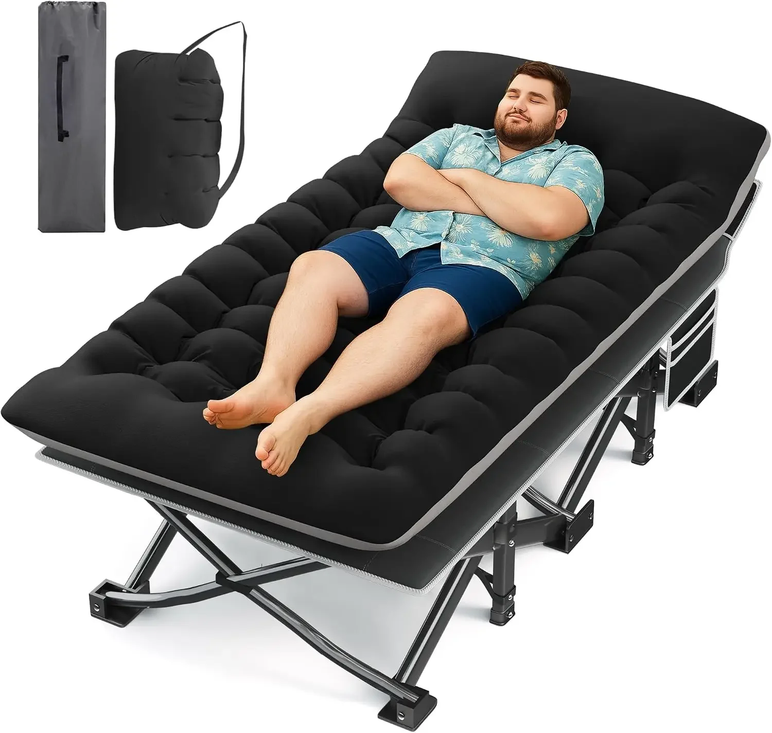 Camping Cot with Mattress, 32